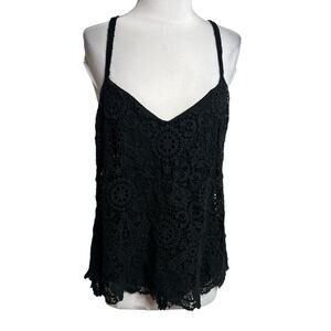 Elegant Black Lace Women’s Top
